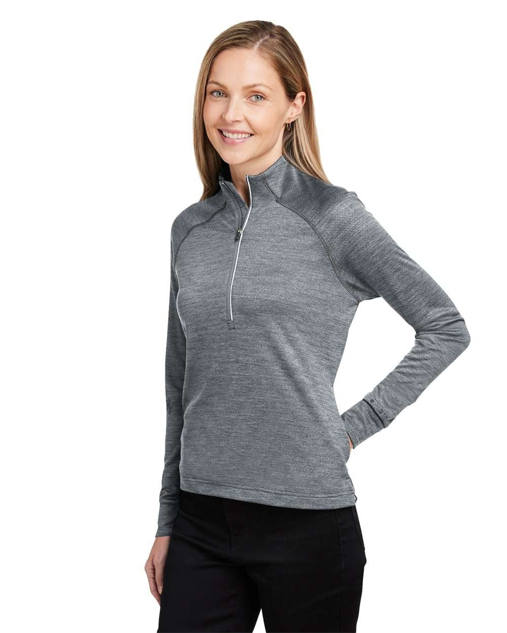 Women's Mission Half-Zip Sweatshirt Polar Jasper_1