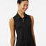 Women's Ottoman Sleeveless Polo black