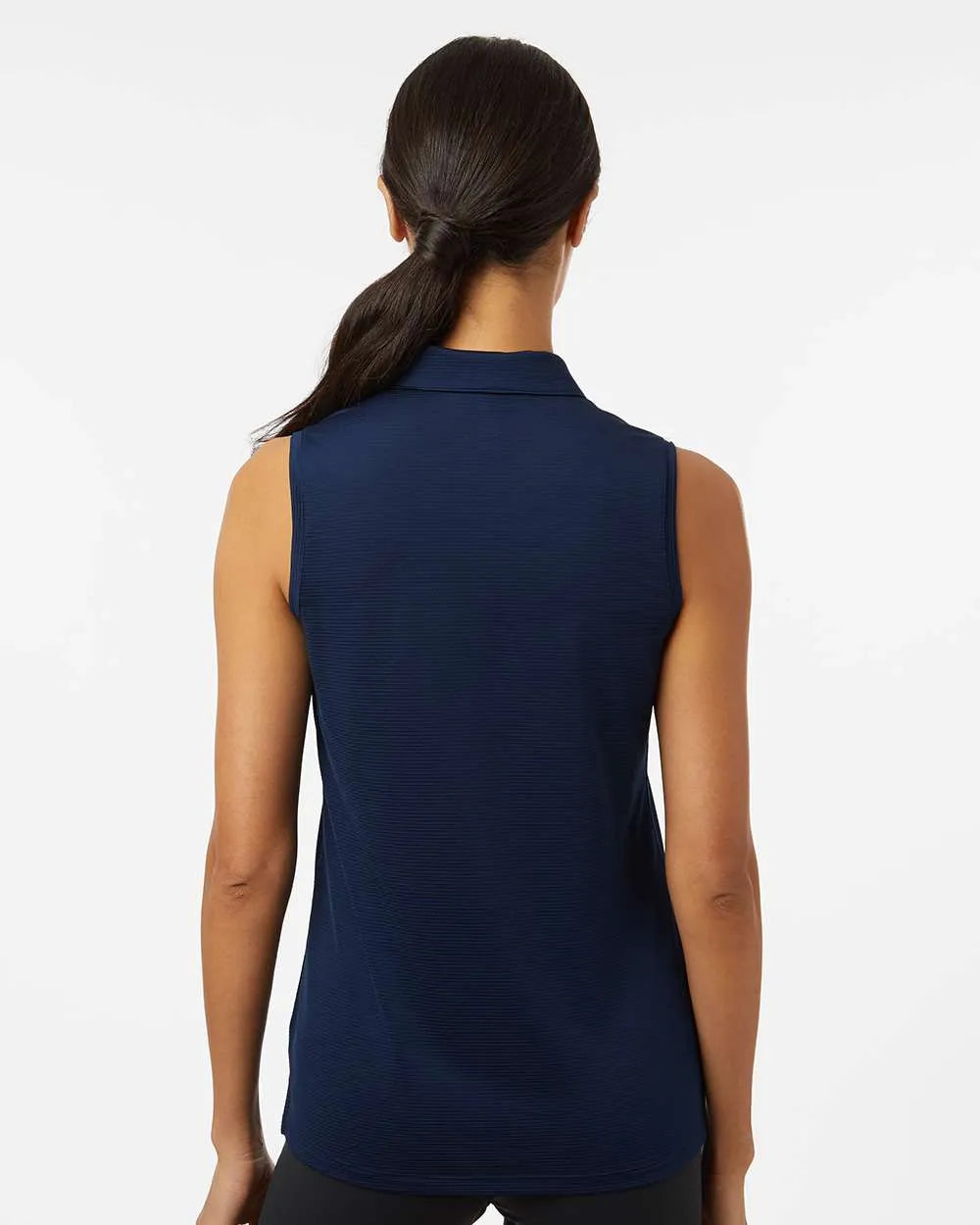 Women's Ottoman Sleeveless Polo collegiate navy_2