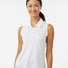 Women's Ottoman Sleeveless Polo white