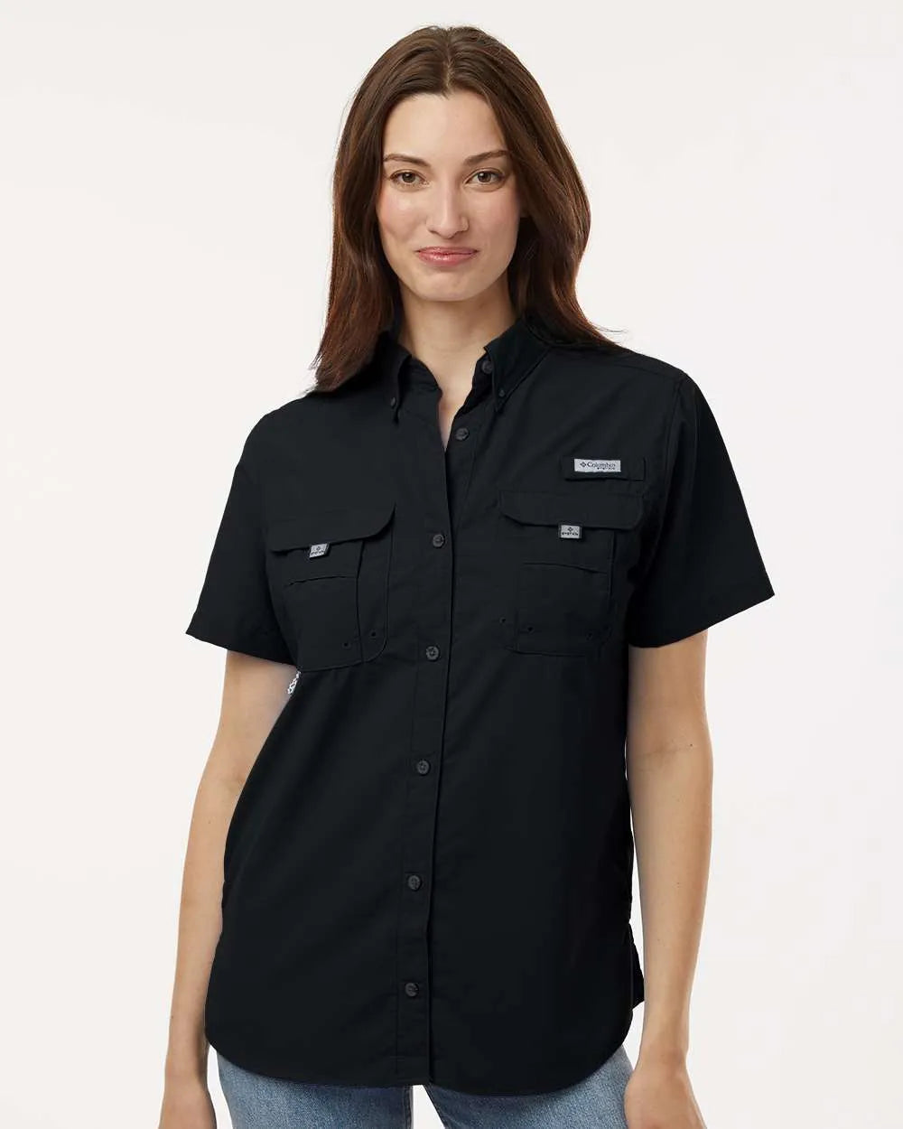 Women's PFG Bahama™ Short Sleeve Shirt Black
