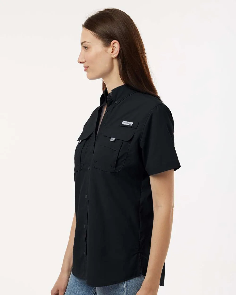 Women's PFG Bahama™ Short Sleeve Shirt Black_1