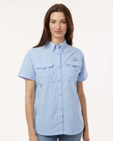 Women's PFG Bahama™ Short Sleeve Shirt White Cap Blue_1