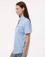 Women's PFG Bahama™ Short Sleeve Shirt White Cap Blue_2