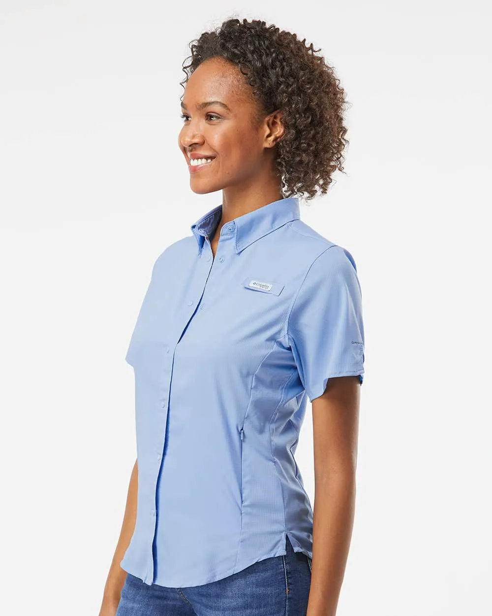Women's PFG Tamiami™ II Short Sleeve Shirt White Cap Blue_1
