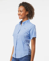 Women's PFG Tamiami™ II Short Sleeve Shirt White Cap Blue_1