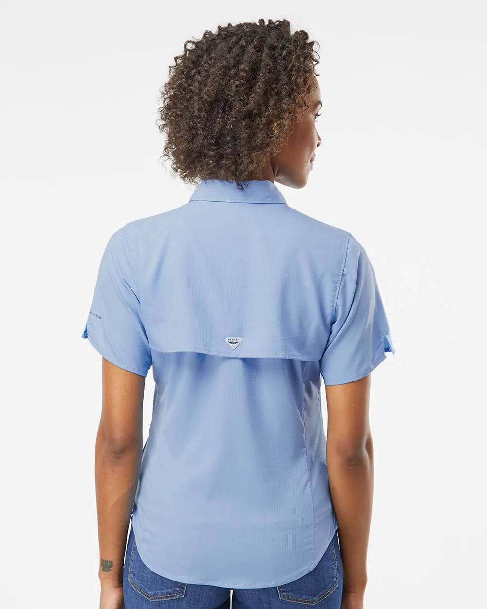 Women's PFG Tamiami™ II Short Sleeve Shirt White Cap Blue_2
