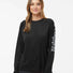 Women's PFG Tidal Tee™ II Long Sleeve Black/ Cirrus Grey