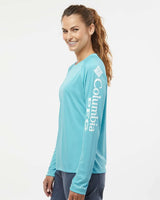 Women's PFG Tidal Tee™ II Long Sleeve Clear Blue/ White_1
