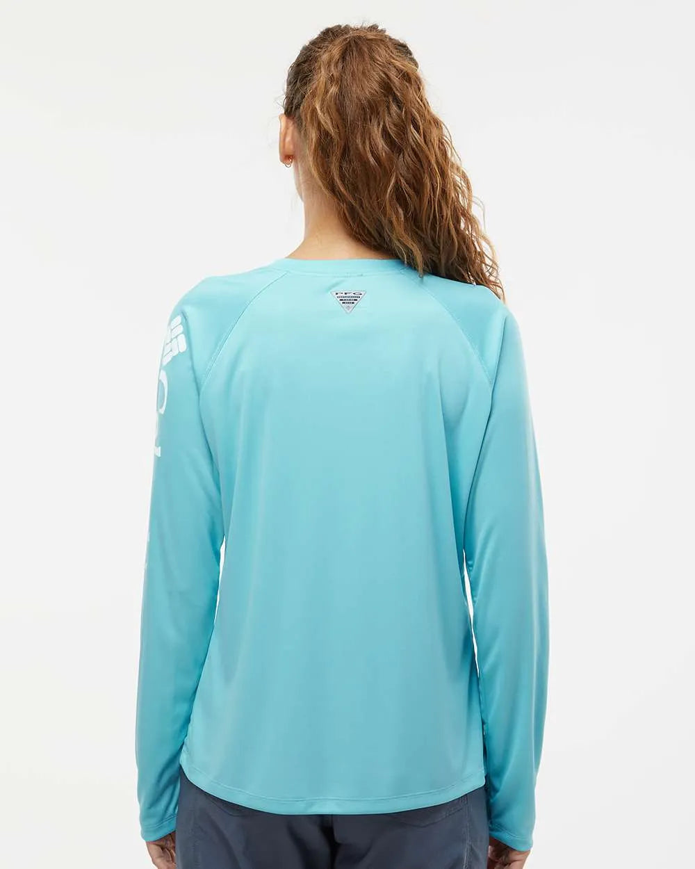 Women's PFG Tidal Tee™ II Long Sleeve Clear Blue/ White_2