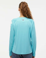 Women's PFG Tidal Tee™ II Long Sleeve Clear Blue/ White_2