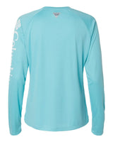 Women's PFG Tidal Tee™ II Long Sleeve Clear Blue/ White_5
