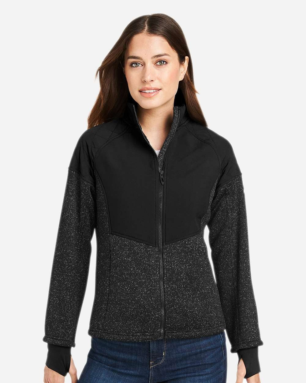 Women's Passage Sweater Jacket Black Powder/ Black