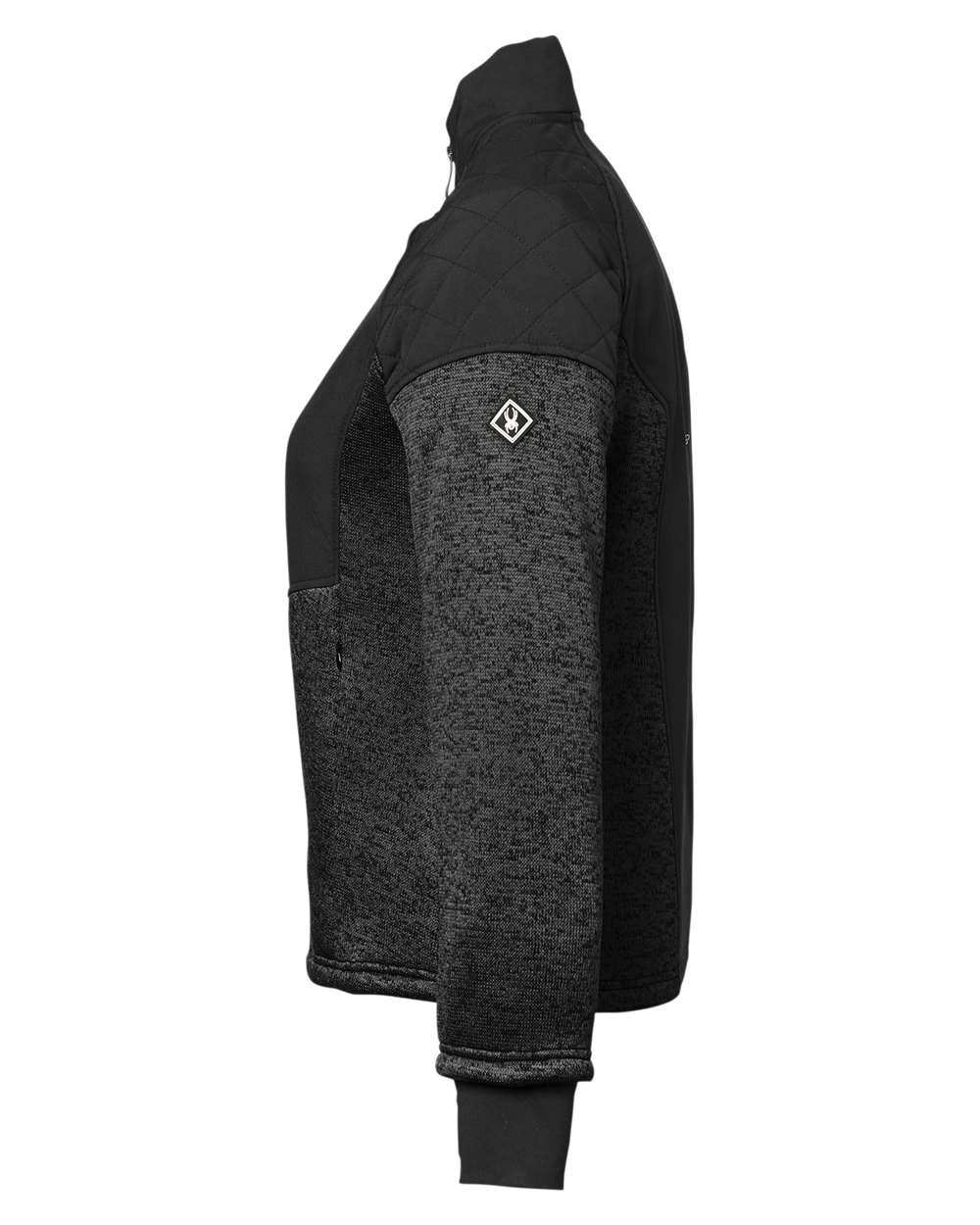 Women's Passage Sweater Jacket Black Powder/ Black_4