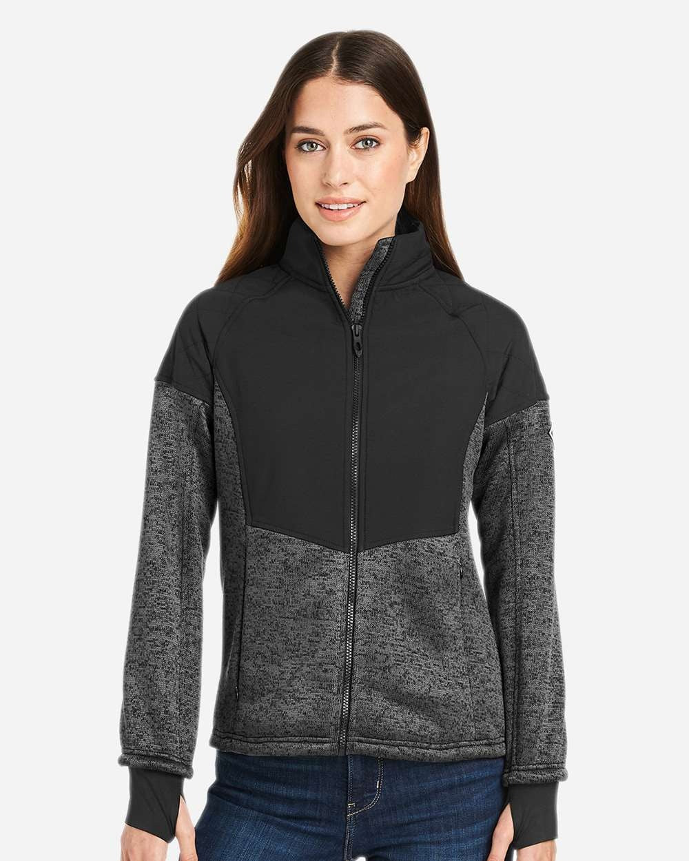 Women's Passage Sweater Jacket Polar/ Black
