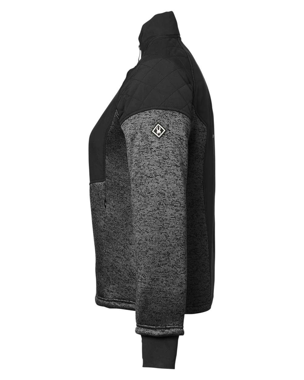 Women's Passage Sweater Jacket Polar/ Black_4