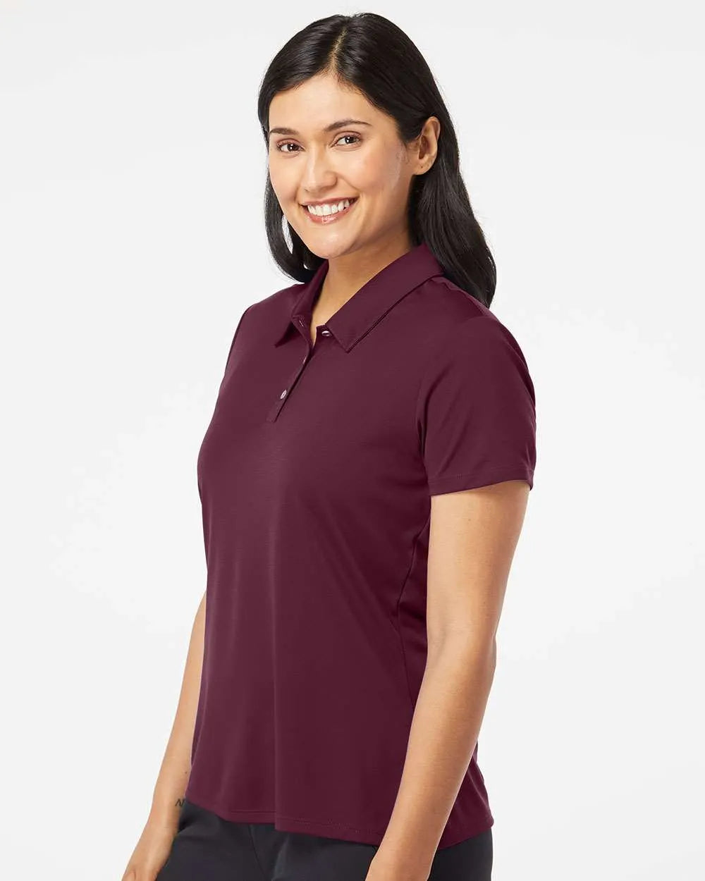 Women's Performance Polo maroon_2