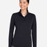 Women's Playoff Quarter-Zip Pullover Black/ MT Silver