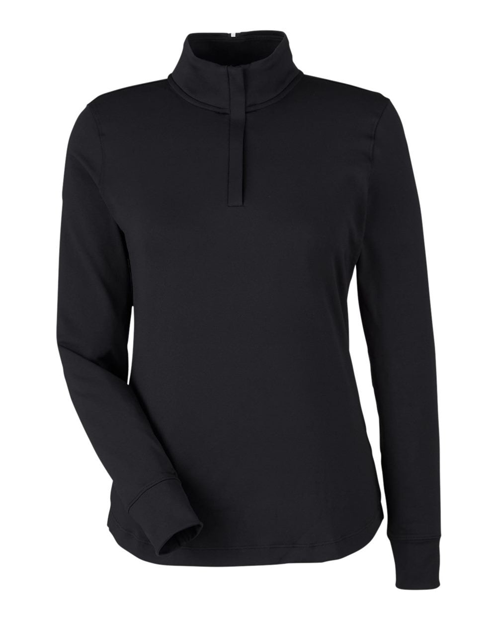 Women's Playoff Quarter-Zip Pullover Black/ MT Silver_3