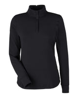 Women's Playoff Quarter-Zip Pullover Black/ MT Silver_3