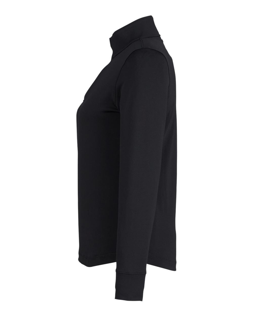 Women's Playoff Quarter-Zip Pullover Black/ MT Silver_4
