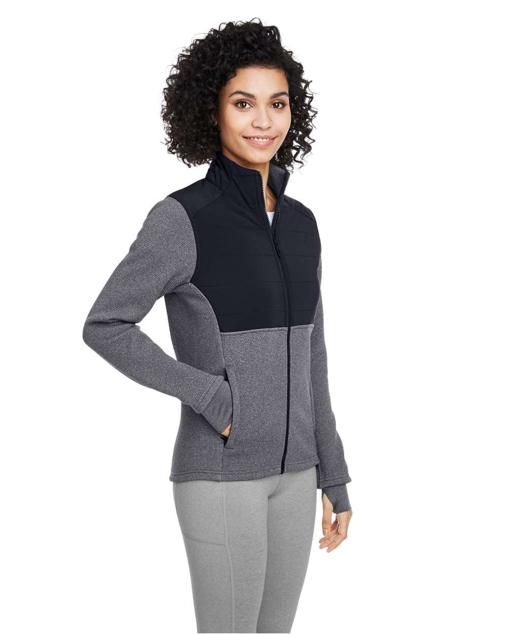 Women's Pursuit Jacket Black Heather/ Black_1