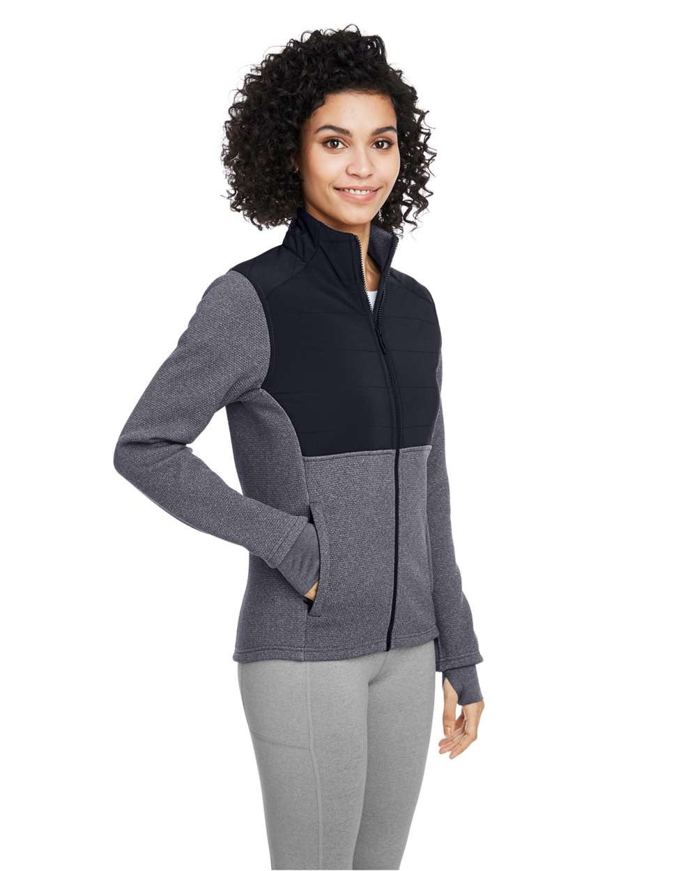 Women's Pursuit Jacket Frontier Heather/ Black_1