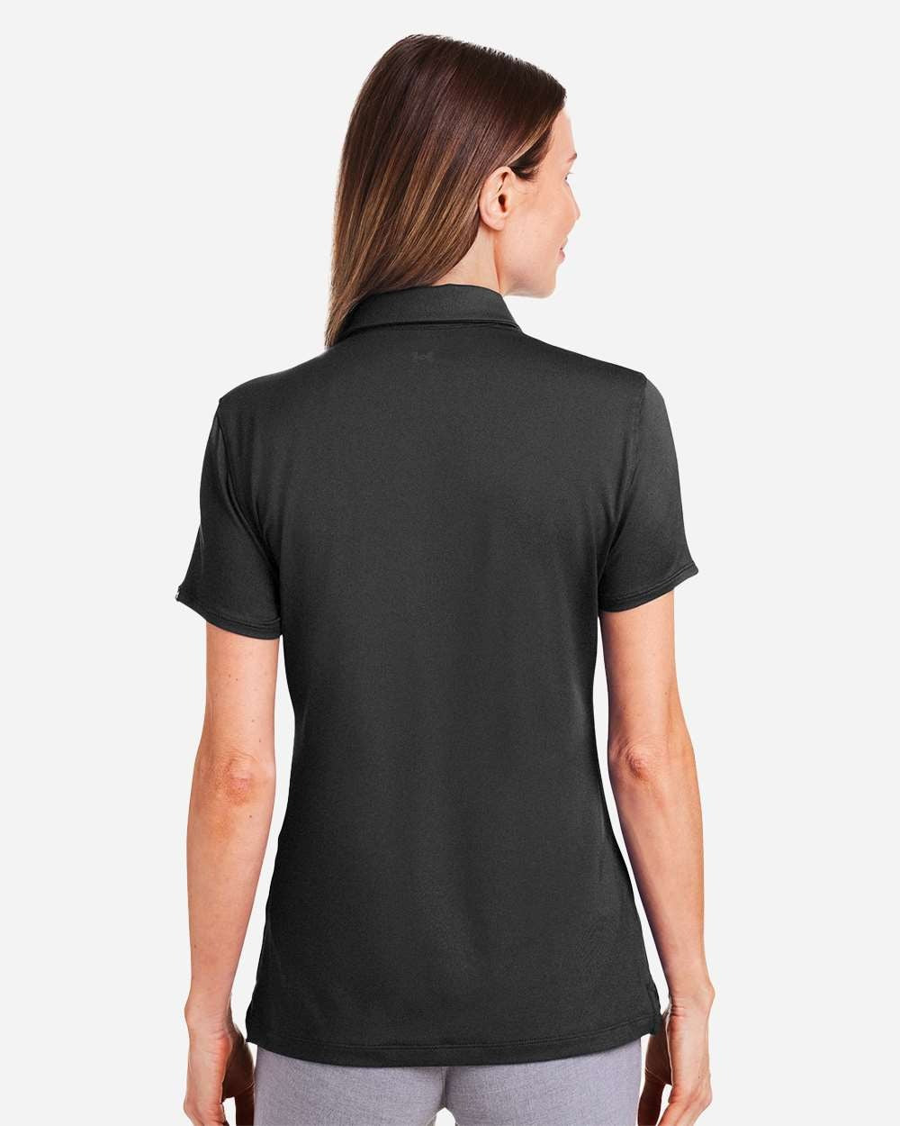 Women's Recycled Polo Black/ White_2