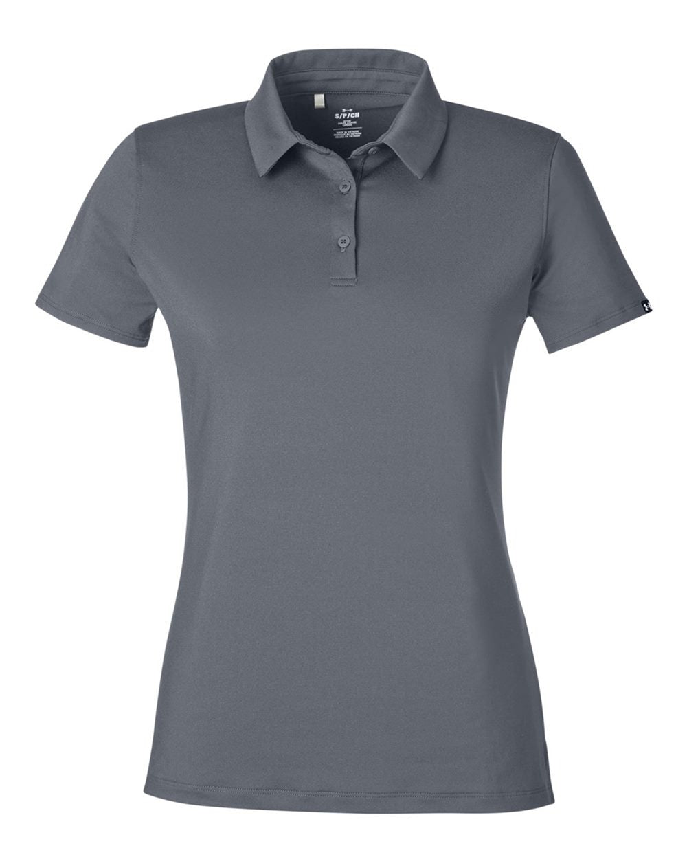 Women's Recycled Polo Castlerock/ White_3