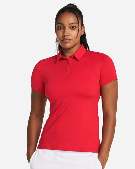Women's Recycled Polo Red/ White