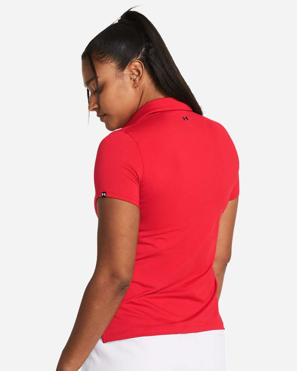 Women's Recycled Polo Red/ White_1