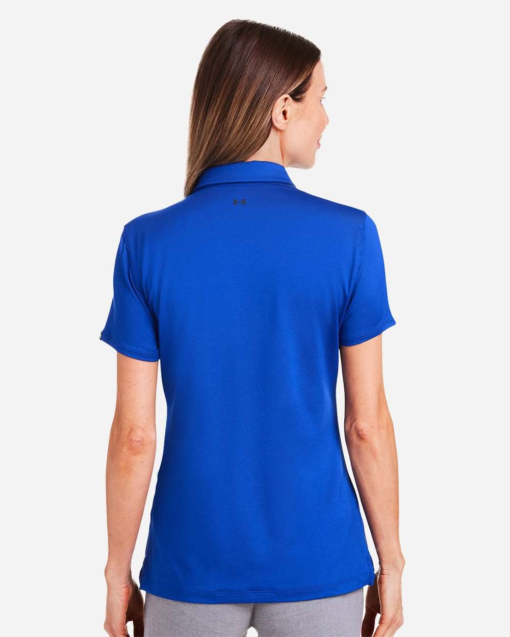 Women's Recycled Polo Royal/ White_2
