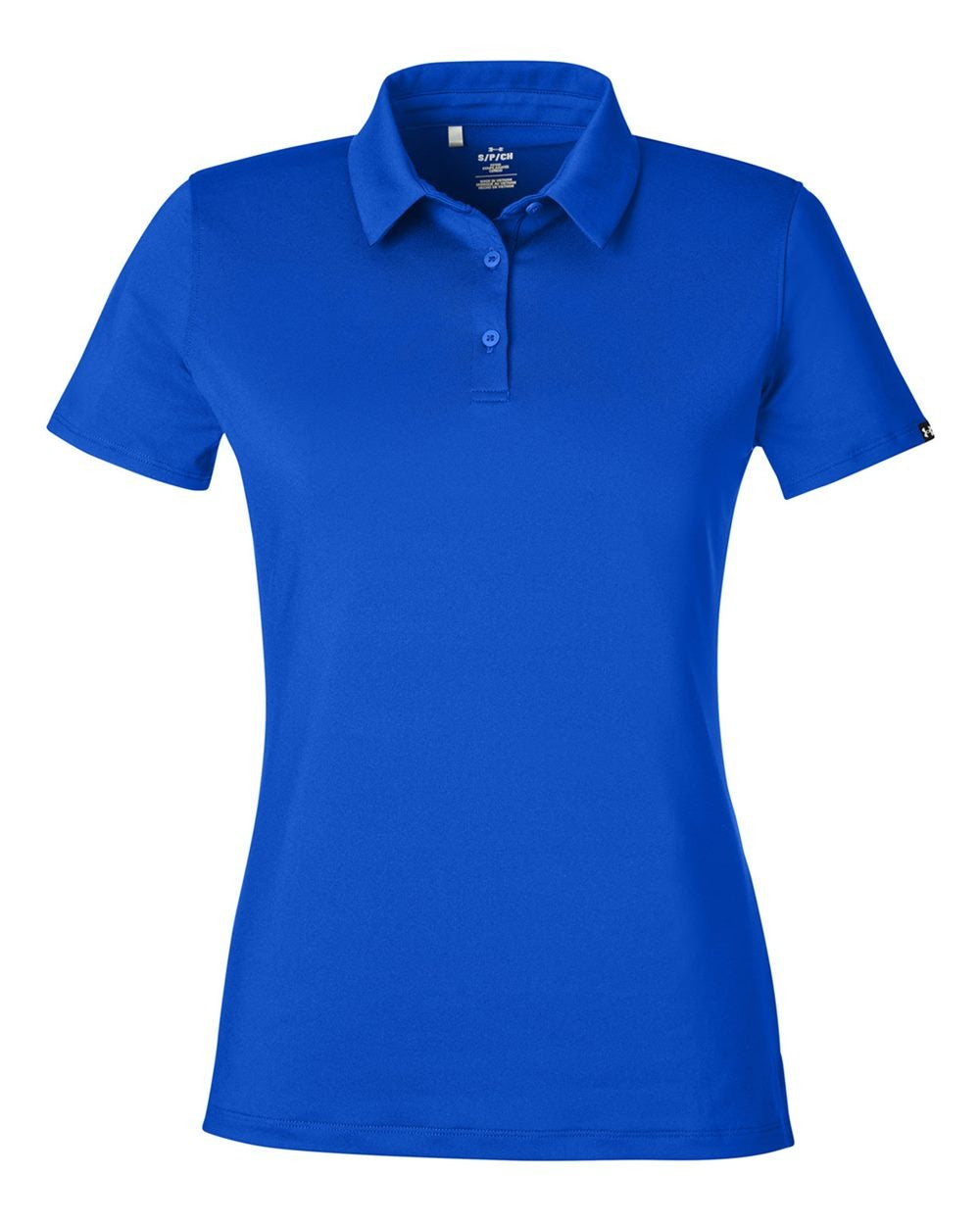 Women's Recycled Polo Royal/ White_3
