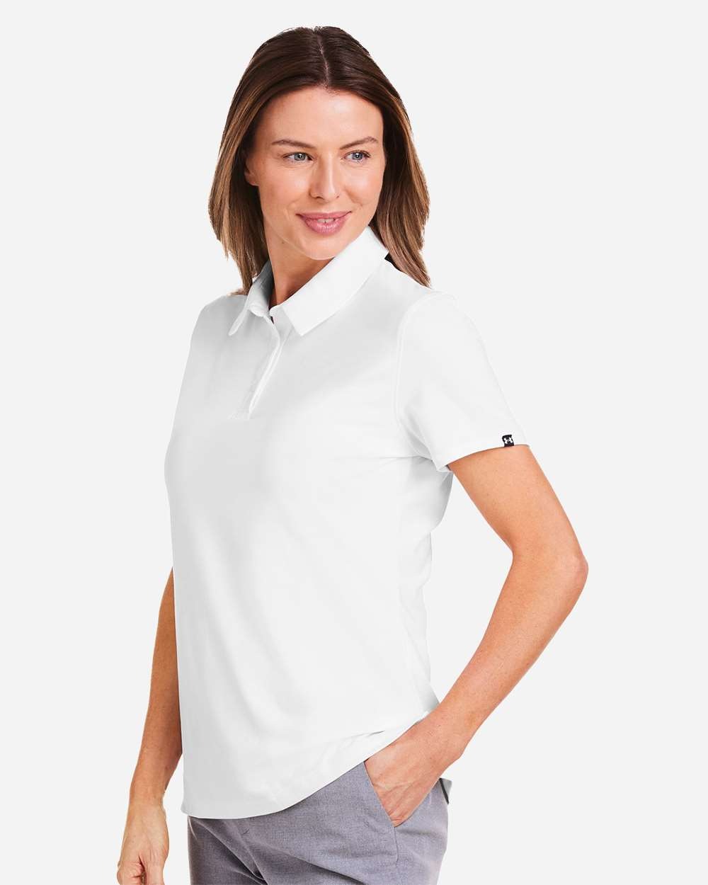 Women's Recycled Polo White/ White_1