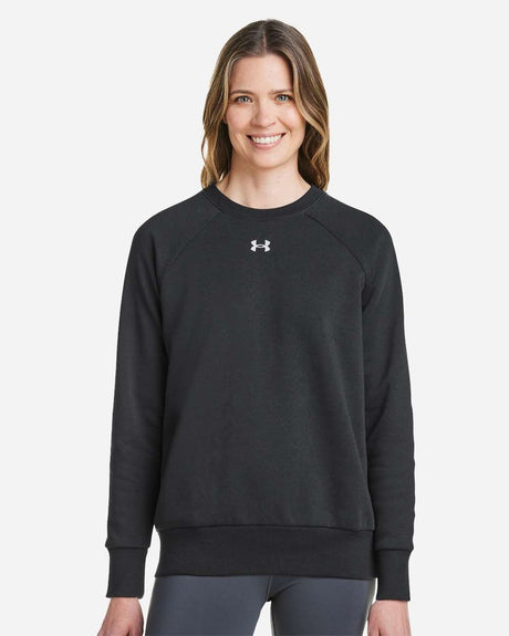 Women's Rival Fleece Crewneck Sweatshirt Black/ White
