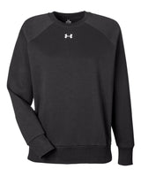 Women's Rival Fleece Crewneck Sweatshirt Black/ White_2