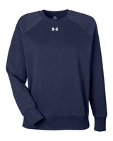 Women's Rival Fleece Crewneck Sweatshirt Midnight Navy/ White_3