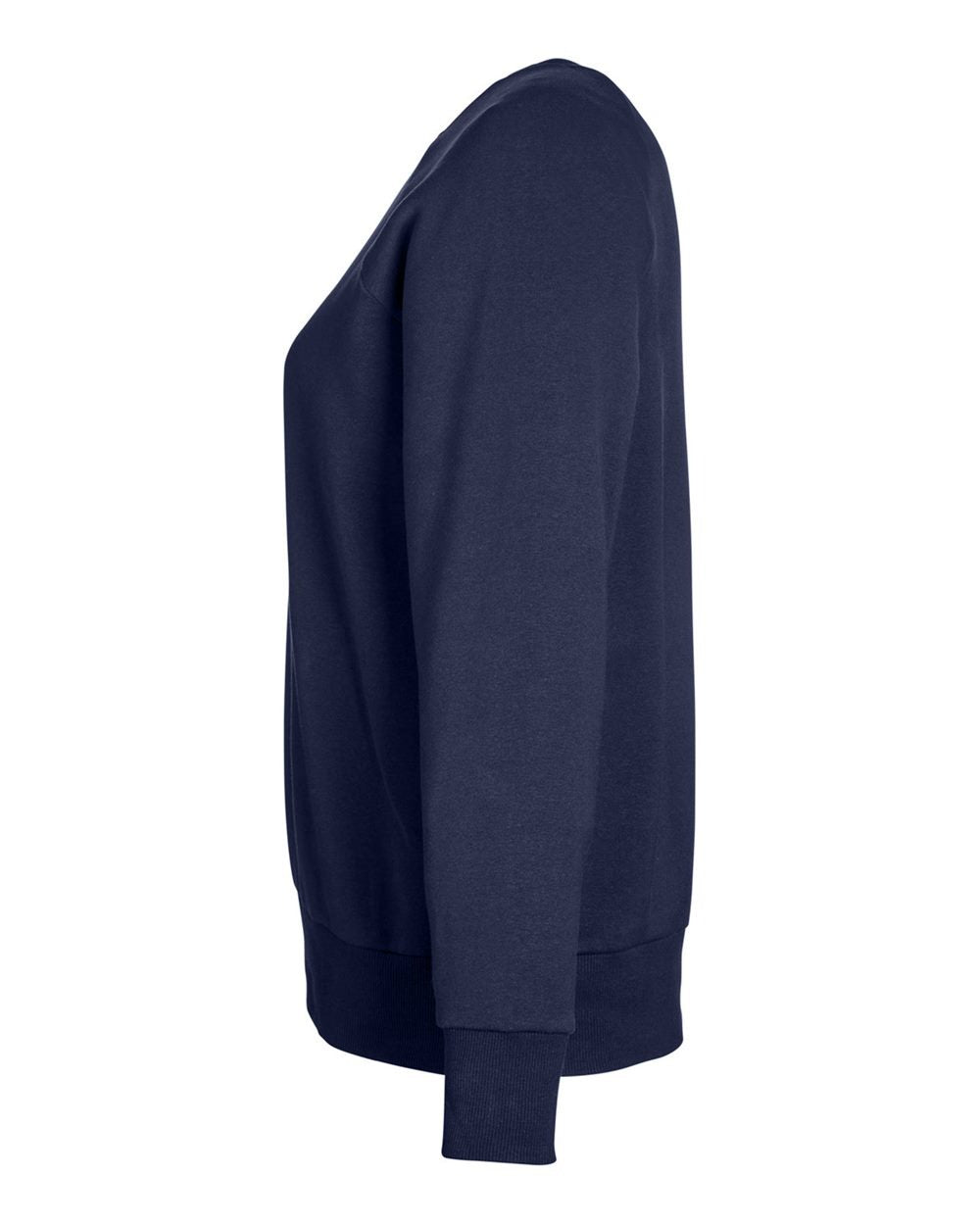Women's Rival Fleece Crewneck Sweatshirt Midnight Navy/ White_4