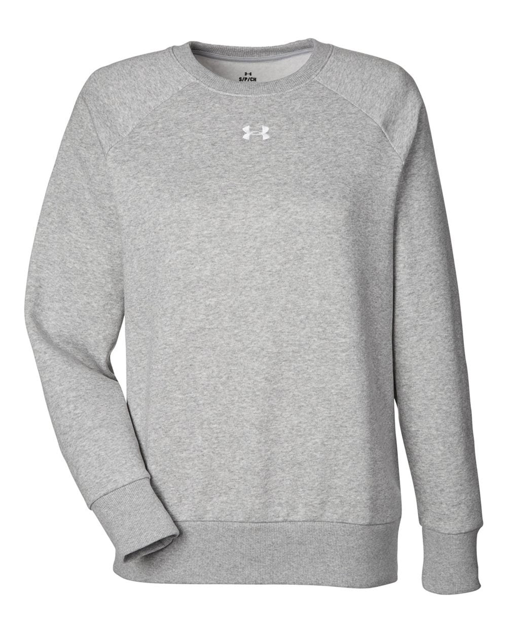 Women's Rival Fleece Crewneck Sweatshirt Mod Grey Light Heather/ White_3