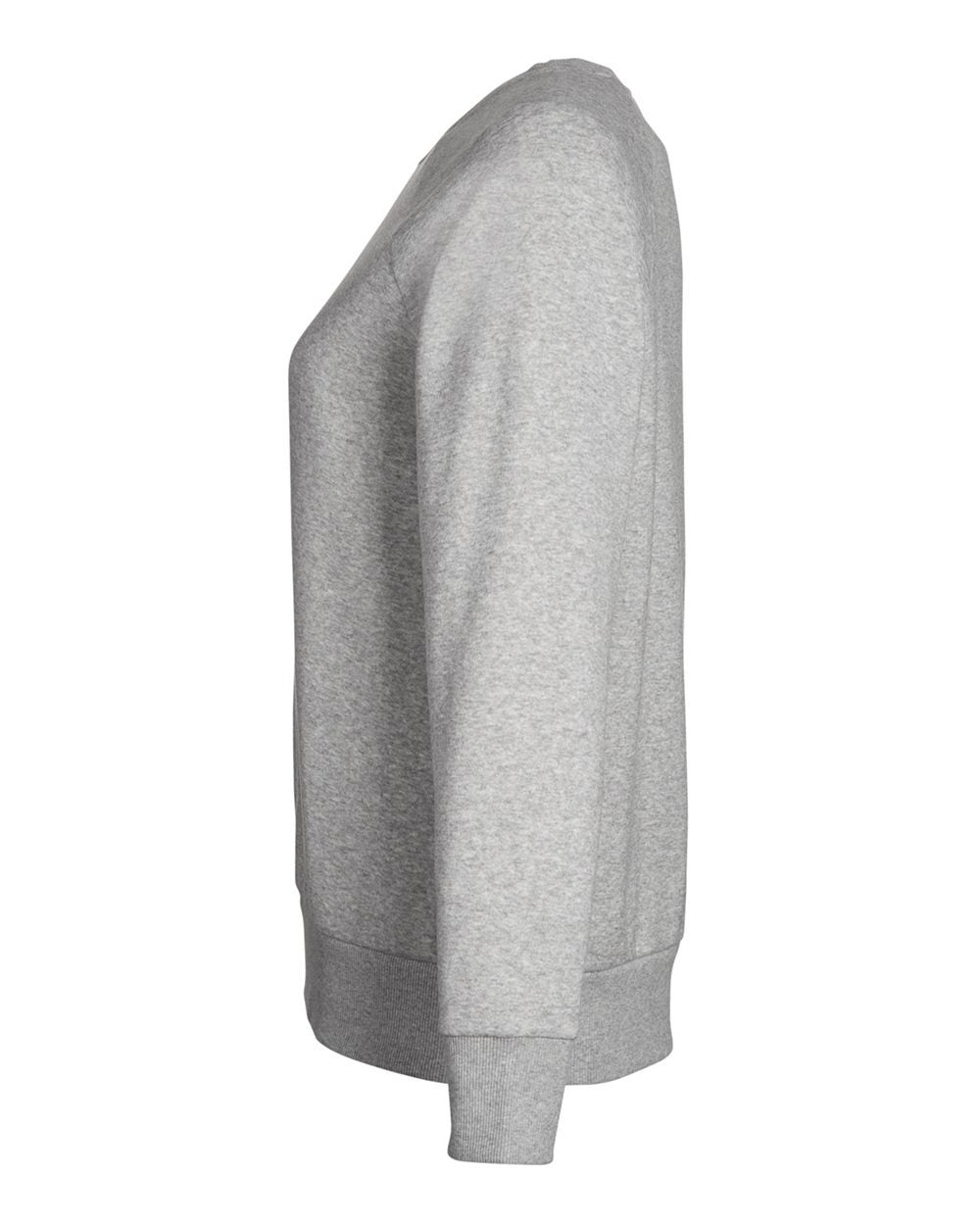Women's Rival Fleece Crewneck Sweatshirt Mod Grey Light Heather/ White_4