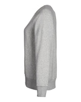 Women's Rival Fleece Crewneck Sweatshirt Mod Grey Light Heather/ White_4