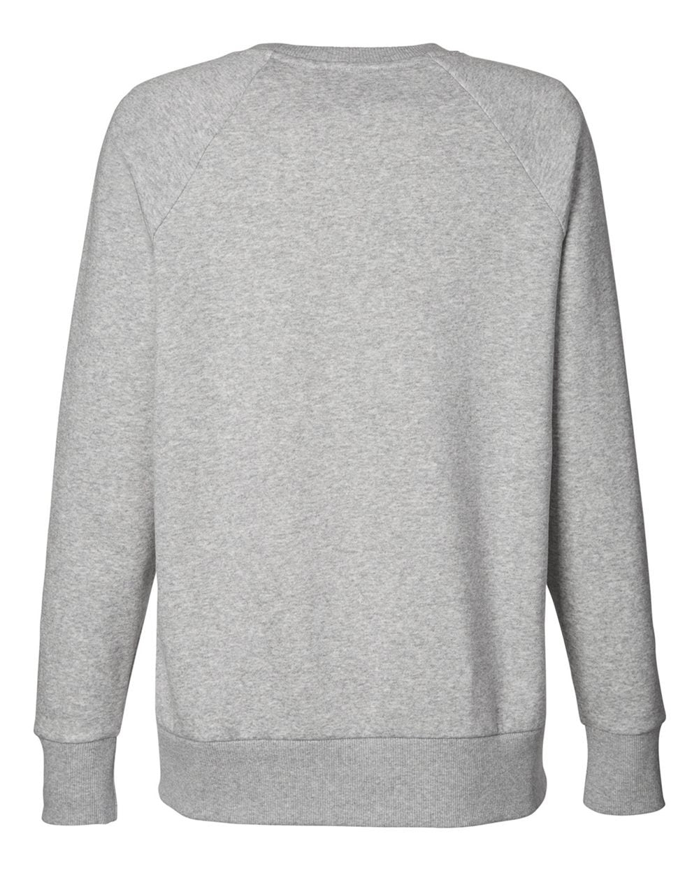 Women's Rival Fleece Crewneck Sweatshirt Mod Grey Light Heather/ White_5