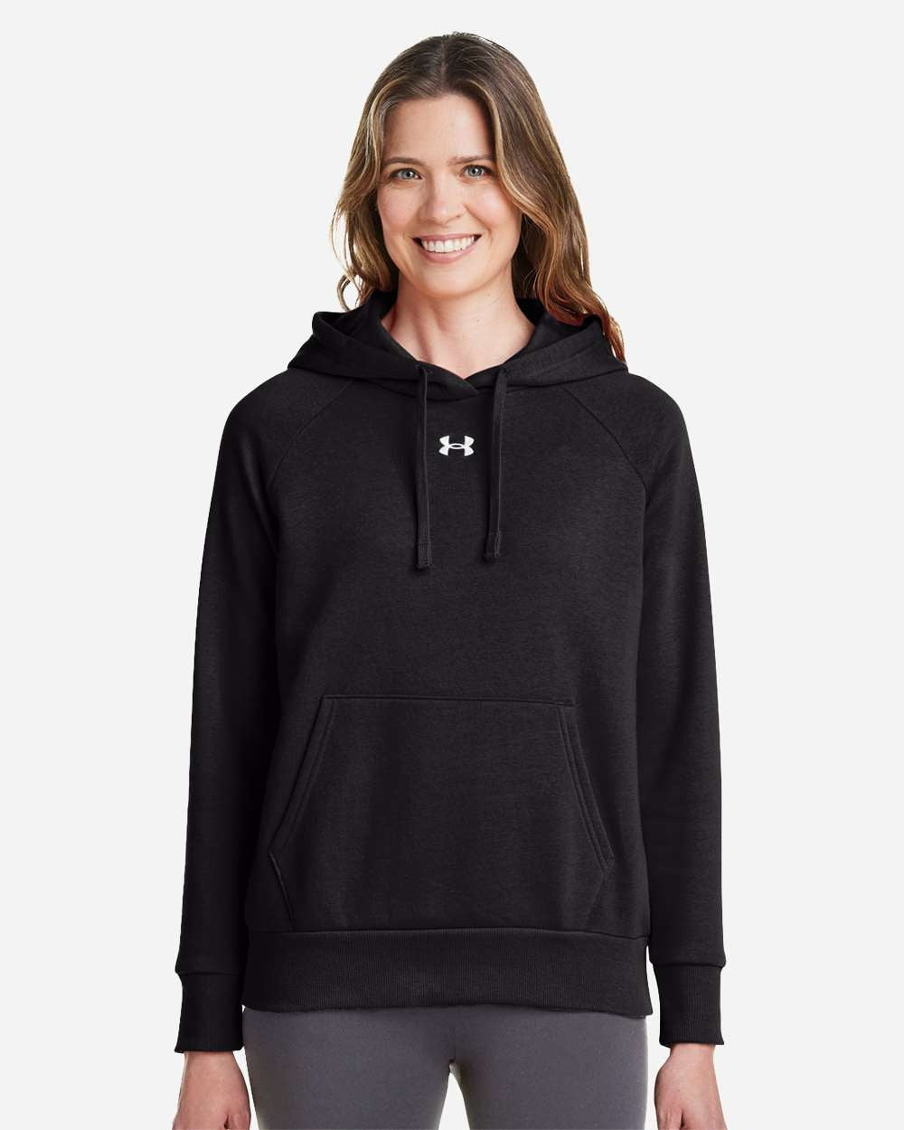 Women's Rival Fleece Hooded Sweatshirt Black/ White
