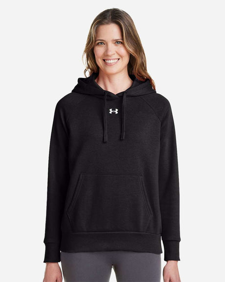 Women's Rival Fleece Hooded Sweatshirt Black/ White