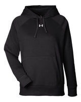 Women's Rival Fleece Hooded Sweatshirt Black/ White_3