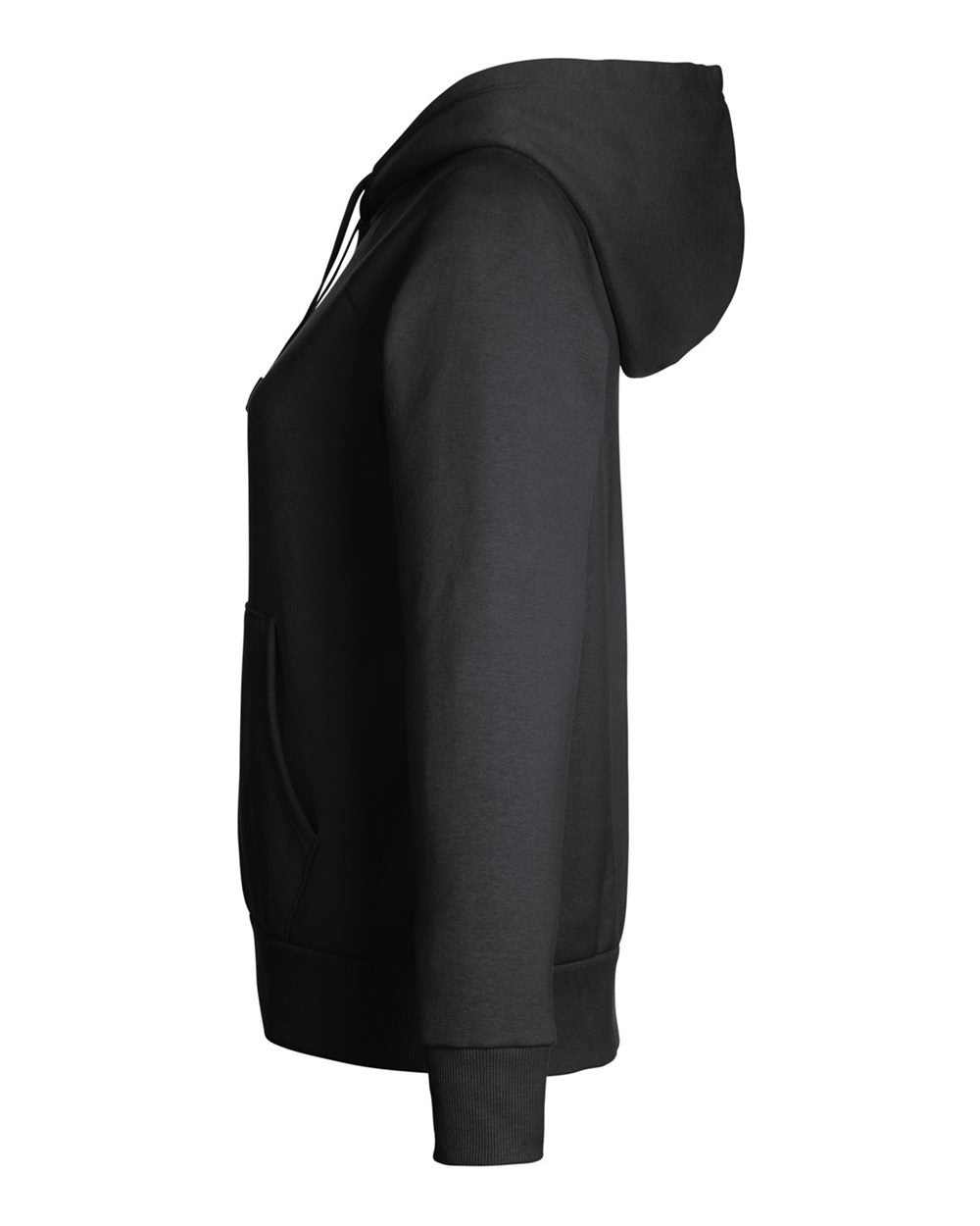 Women's Rival Fleece Hooded Sweatshirt Black/ White_4