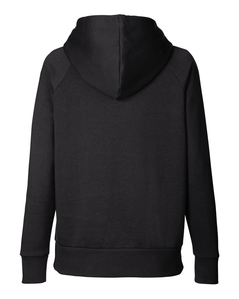 Women's Rival Fleece Hooded Sweatshirt Black/ White_5