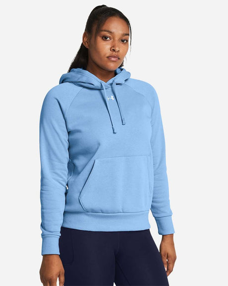 Women's Rival Fleece Hooded Sweatshirt Carolina Blue/ White