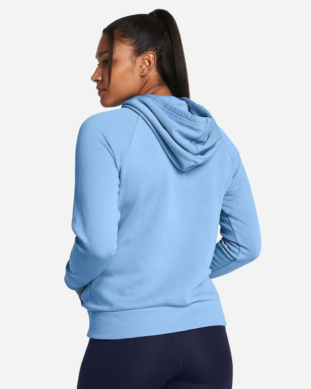 Women's Rival Fleece Hooded Sweatshirt Carolina Blue/ White_1