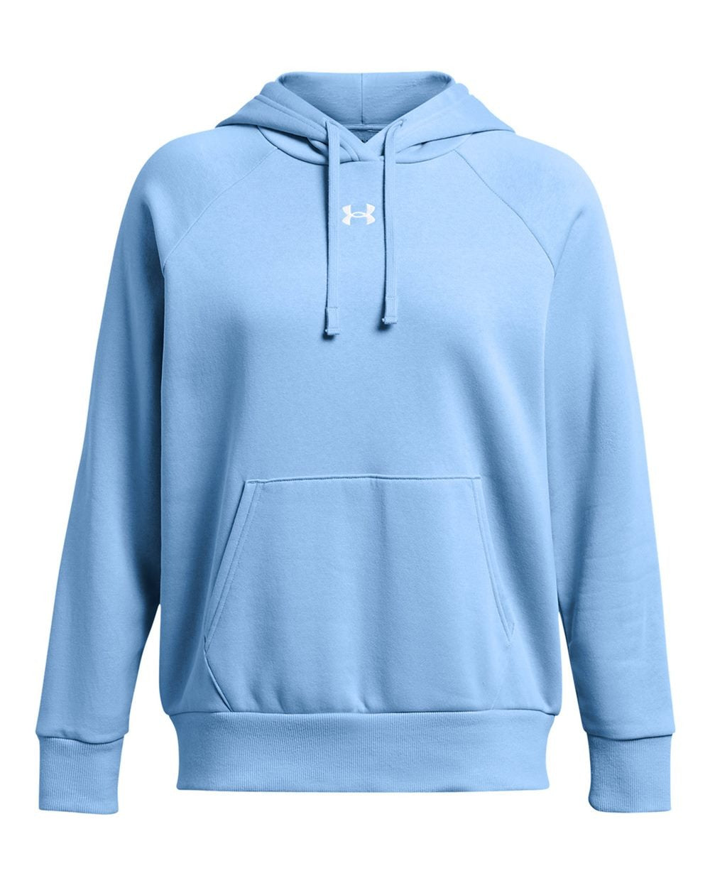 Women's Rival Fleece Hooded Sweatshirt Carolina Blue/ White_2